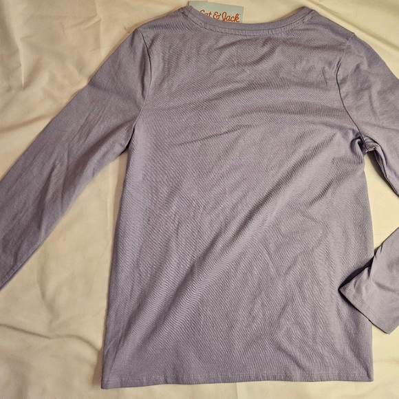 NWT Cat & Jack Girls Purple Ski Bear Long Sleeve Crewneck Shirt Size XL 14 - Picture 7 of 8